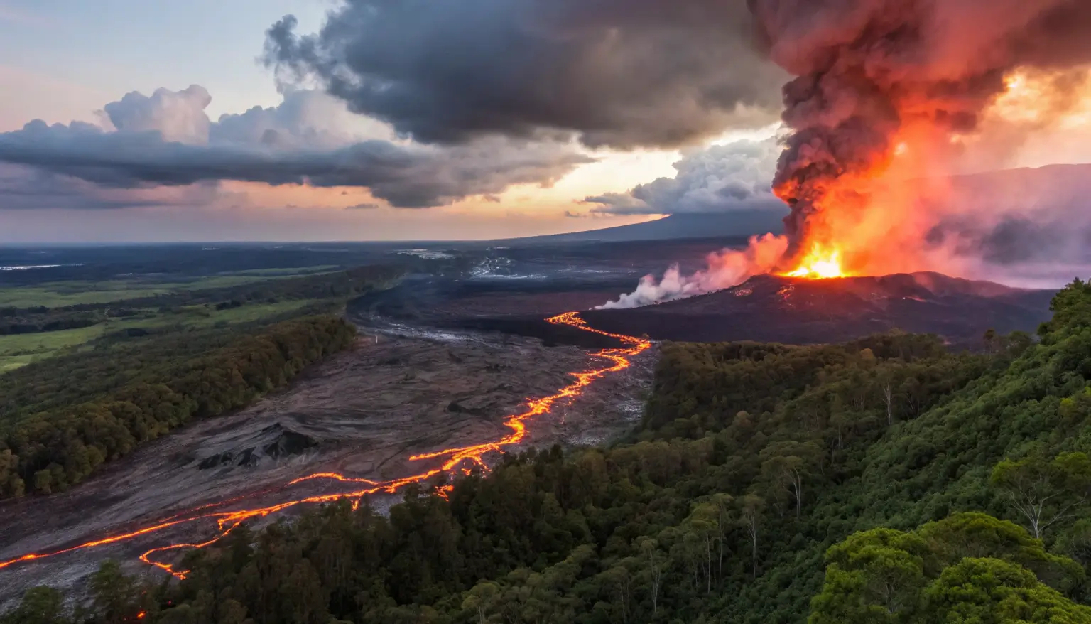 hawaii volcano erupts