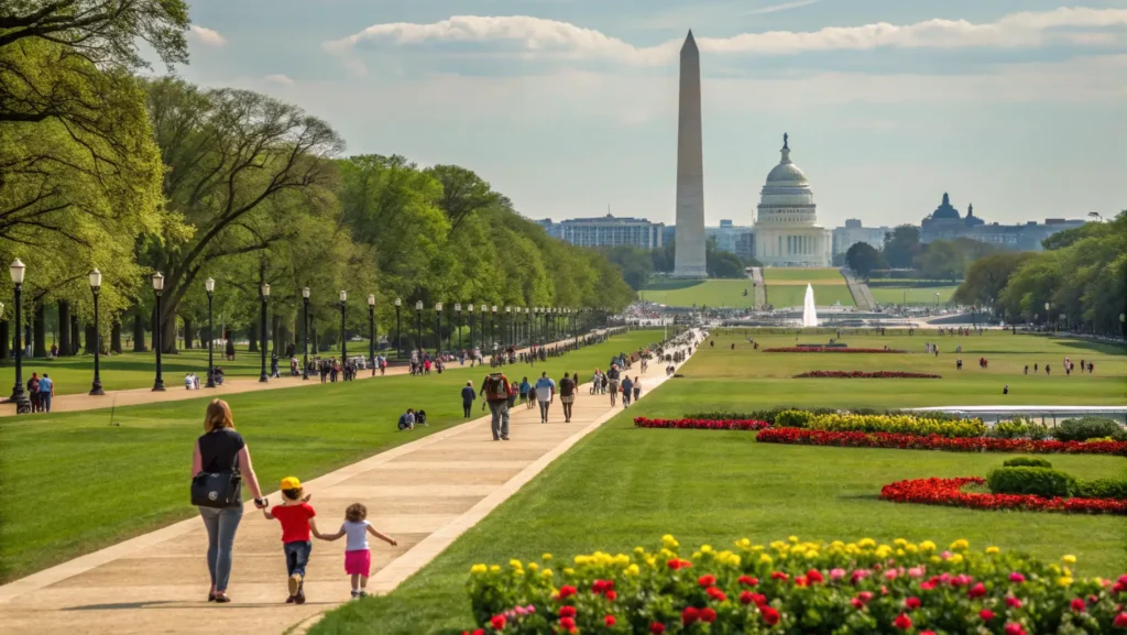 Springtime on the National Mall in Washington, D.C.