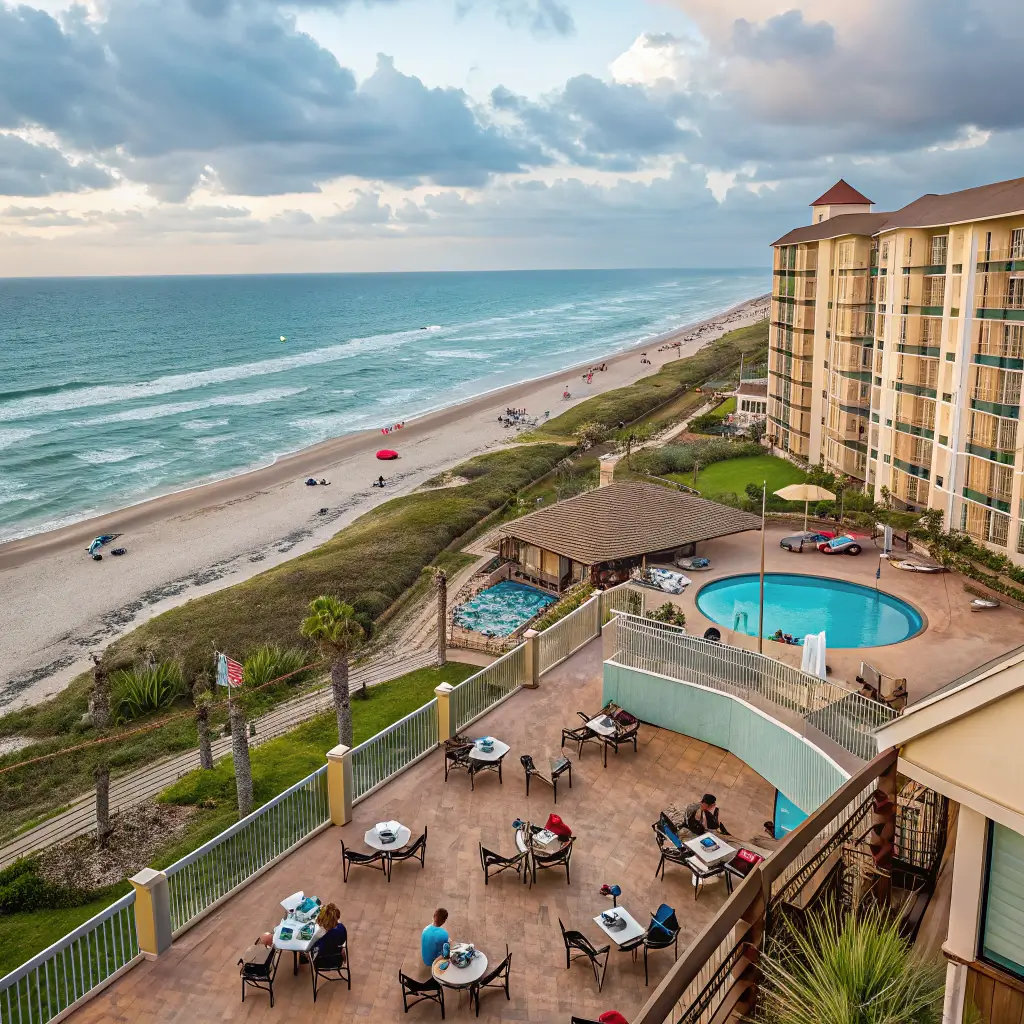 Beachfront hotels and resorts near Corpus Christi beaches.