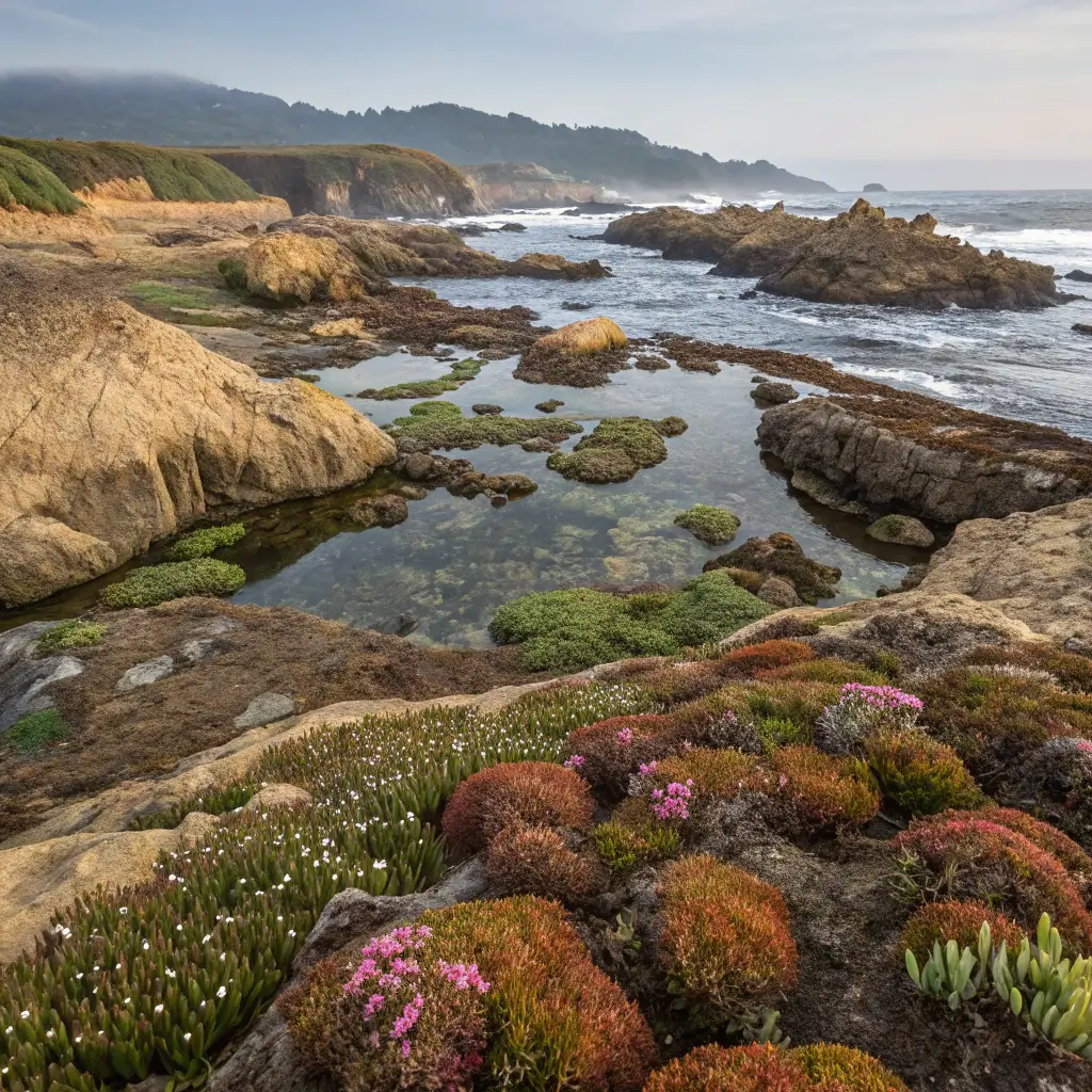 Unique geological formations and diverse ecosystems in the California Coastal National Monument.